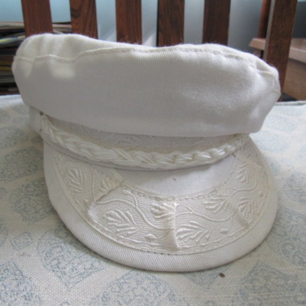 Greek Fisherman’s white cap
